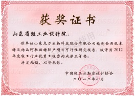 2012年度優(yōu)秀工程三等獎(jiǎng)